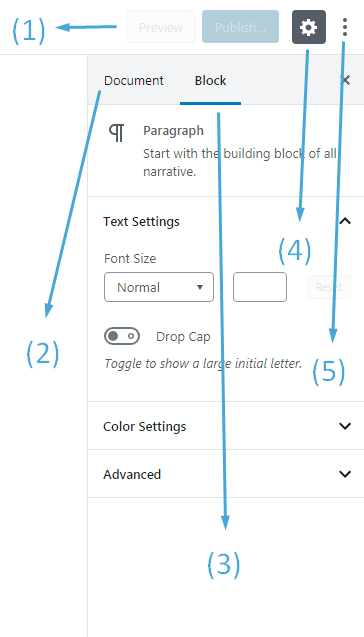 sidebar navigation