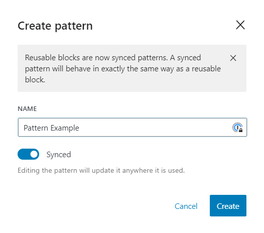 wordpress gutenberg synced pattern2