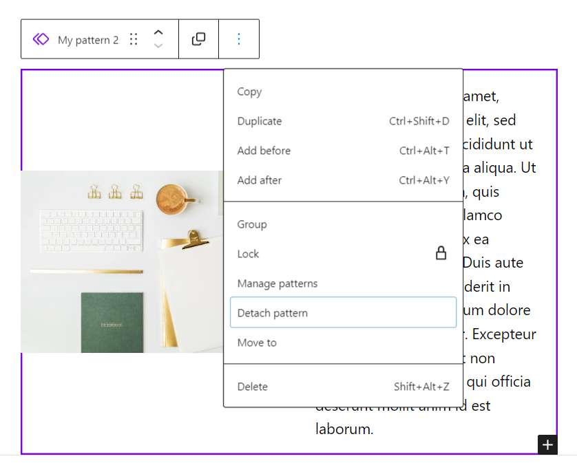 wordpress gutenberg synced pattern4